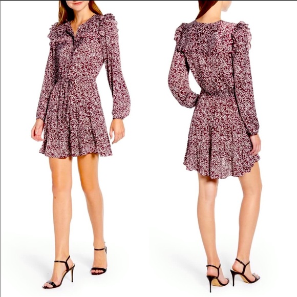 NWT Rebecca Minkoff Selandra dress currant XL - Picture 1 of 10